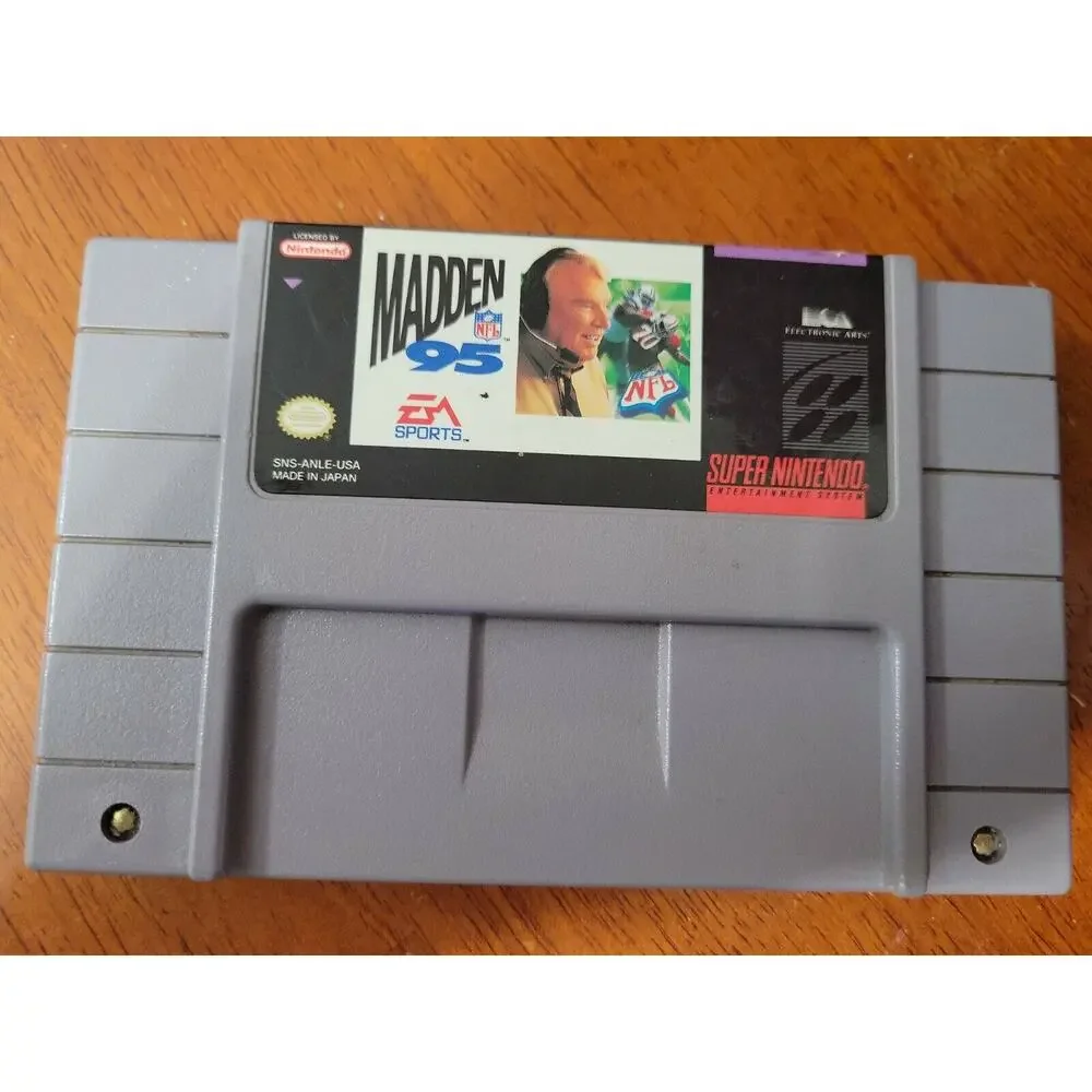 Madden NFL 95 UNTESTED Cartridge (Super Nintendo Entertainment System, 1994)